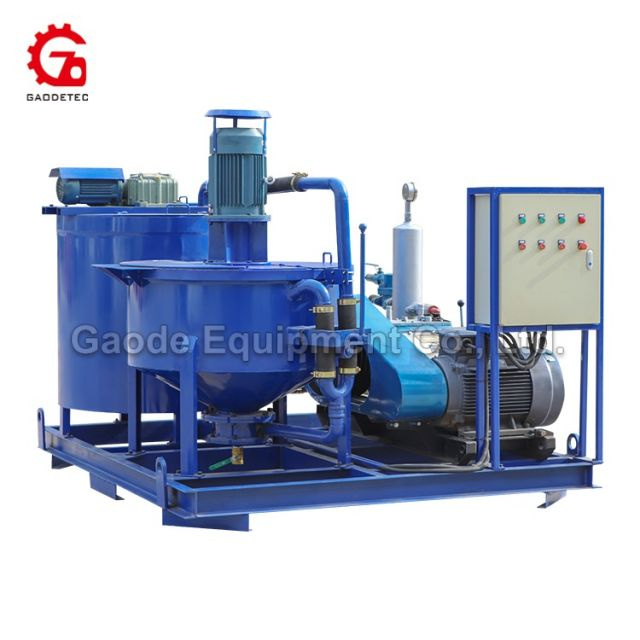 Gaodetec GGP400/700/320/100TPI-E Bentonite Cement Slurry Grout Mixing Pump Plant for Tunnel Lining